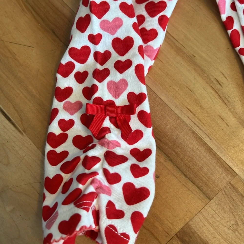 Gymboree White & Red Love Matching Set with Heart Design 6-12 months